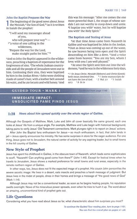 NIV, Student Bible, Personal Size, Leathersoft, Navy, Thumb Indexed, Comfort Print - Imagen 7