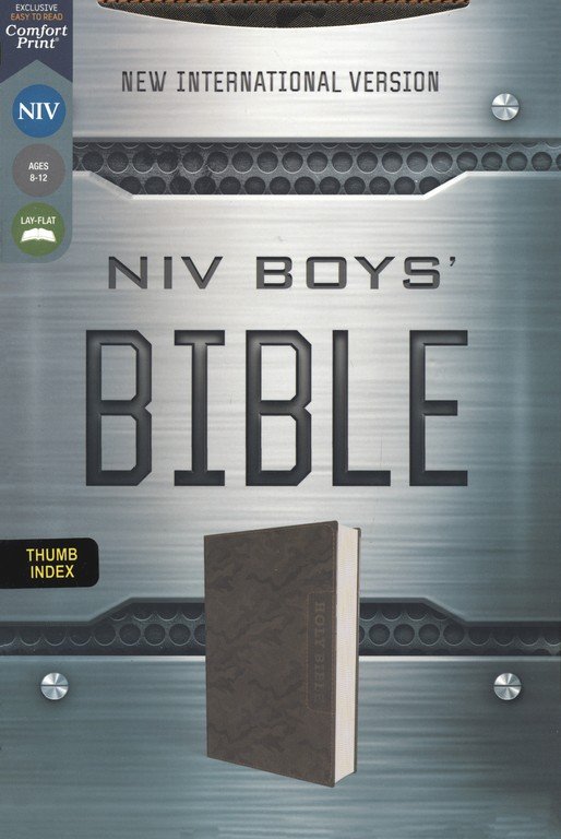 NIV, Boys' Bible, Leathersoft, Brown Camo, Thumb Indexed Tabs, Comfort Print - Imagen 2