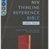 NIV, Thinline Reference Bible (Your Portable Reference Bible), Large Print, Leathersoft, Brown, Red Letter, Comfort Print - Imagen 2
