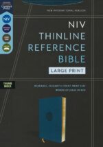 Alternative view of NIV, Thinline Reference Bible (Your Portable Reference Bible), Large Print, Leathersoft, Teal, Red Letter, Thumb Indexed, Comfort Print