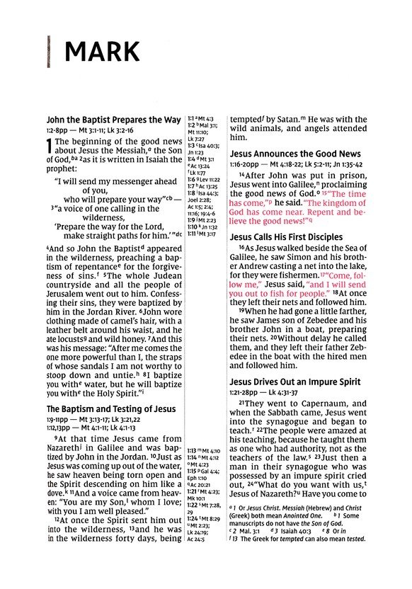 NIV, Thinline Reference Bible (Your Portable Reference Bible), Large Print, Leathersoft, Teal, Red Letter, Thumb Indexed, Comfort Print - Imagen 7
