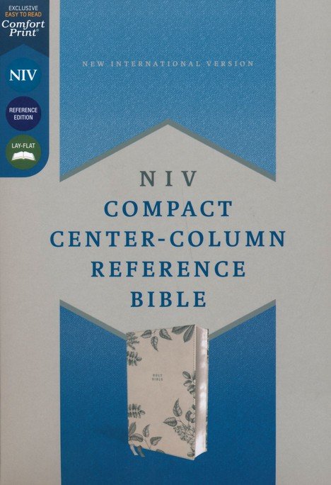 NIV, Compact Center-Column Reference Bible, Leathersoft, Stone, Red Letter, Comfort Print - Imagen 3