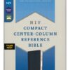 NIV, Compact Center-Column Reference Bible, Leathersoft, Black, Red Letter, Thumb Indexed, Comfort Print - Imagen 2