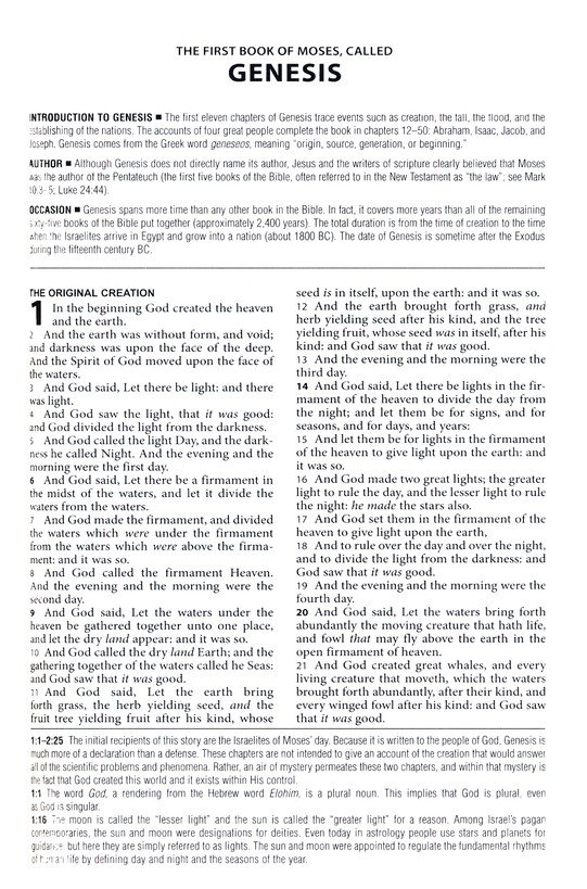 NIV, Compact Center-Column Reference Bible, Leathersoft, Black, Red Letter, Thumb Indexed, Comfort Print - Imagen 4