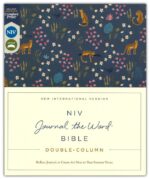 Alternative view of NIV, Journal the Word Bible (Perfect for Note-Taking), Double-Column, Cloth over Board, Navy Floral, Red Letter, Comfort Print : Reflect, Take Notes, or Create Art Next to Your Favorite Verses