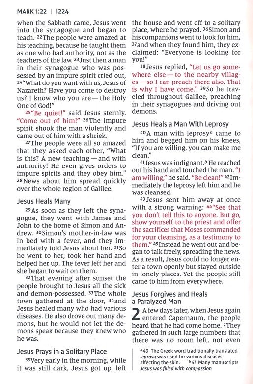 NIV, Thinline Bible, Giant Print, Leathersoft, Brown, Red Letter, Comfort Print - Imagen 8