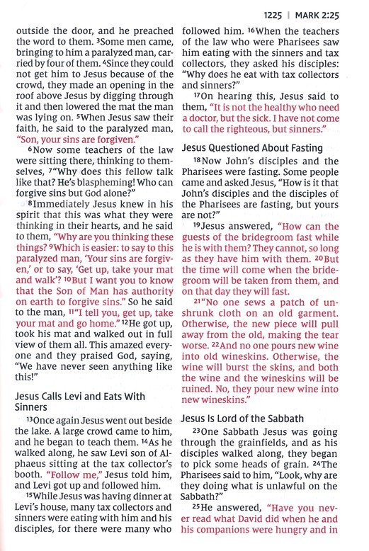 NIV, Thinline Bible, Giant Print, Leathersoft, Brown, Red Letter, Comfort Print - Imagen 9