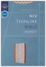 Alternative view of NIV, Thinline Bible, Compact, Leathersoft, Brown/White, Zippered, Red Letter, Comfort Print