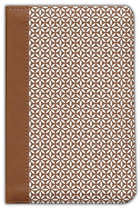 NIV, Thinline Bible, Compact, Leathersoft, Brown/White, Zippered, Red Letter, Comfort Print - Imagen 3