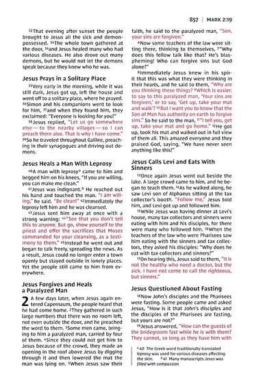 NIV, Thinline Bible, Compact, Leathersoft, Brown/White, Zippered, Red Letter, Comfort Print - Imagen 8