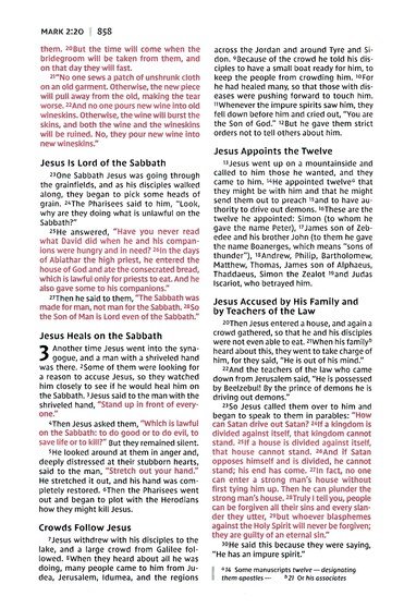 NIV, Thinline Bible, Compact, Leathersoft, Brown/White, Zippered, Red Letter, Comfort Print - Imagen 9