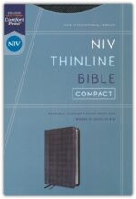 Alternative view of NIV, Thinline Bible, Compact, Leathersoft, Black/Gray, Red Letter, Comfort Print