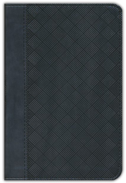 NIV, Thinline Bible, Compact, Leathersoft, Black/Gray, Red Letter, Comfort Print - Imagen 3