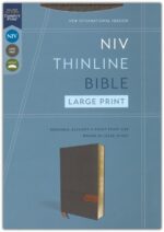 Alternative view of NIV, Thinline Bible, Large Print, Cloth Flexcover, Gray, Red Letter, Comfort Print
