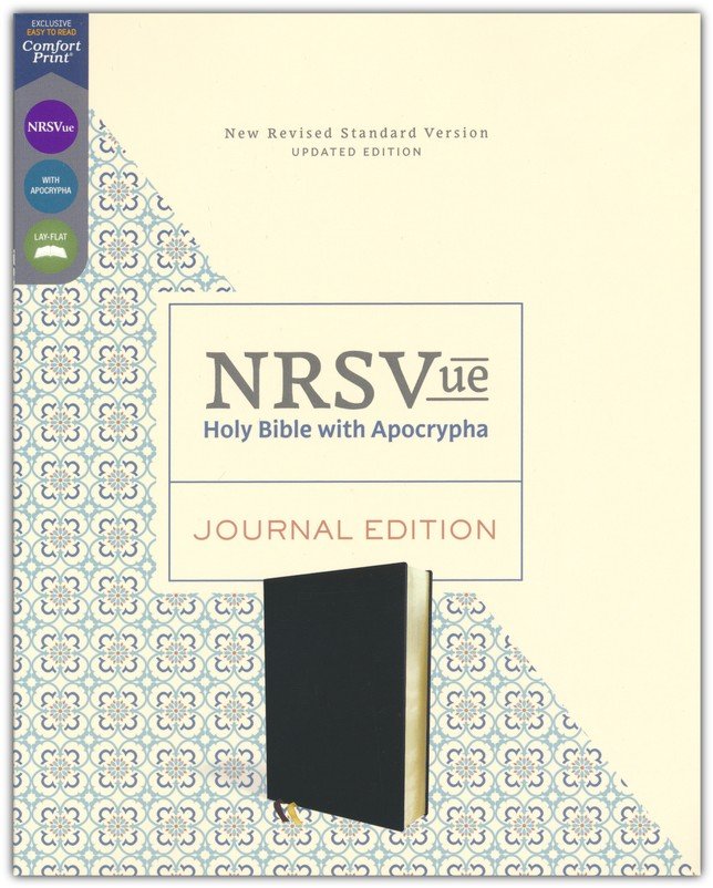 NRSVue, Holy Bible with Apocrypha, Journal Edition, Leathersoft, Black, Comfort Print - Imagen 2