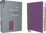 Alternative view of NIV, Thinline Bible, Giant Print, Leathersoft, Gray/Purple, Red Letter, Thumb Indexed, Comfort Print