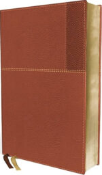 NIV, Thinline Reference Bible (Your Portable Reference Bible), Large Print, Leathersoft, Brown, Red Letter, Comfort Print