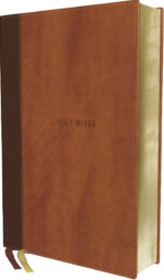 NIV, Thinline Bible, Giant Print, Leathersoft, Brown, Red Letter, Comfort Print