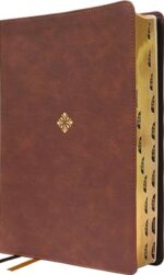 NKJV, Thompson Chain-Reference Bible, Large Print, Leathersoft, Brown, Red Letter, Thumb Indexed, Comfort Print