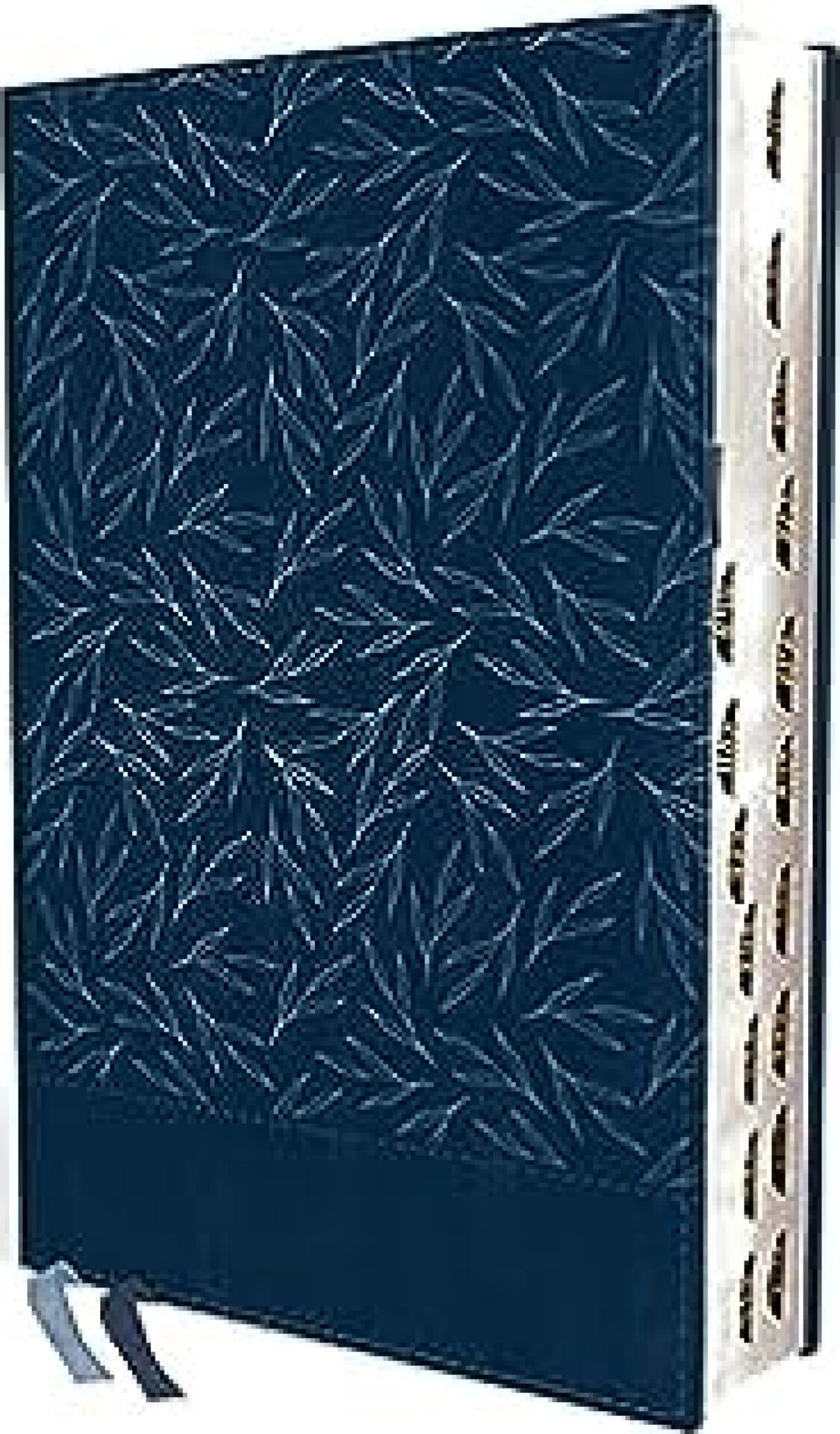 NIV, Thinline Bible, Large Print, Leathersoft, Navy, Red Letter, Thumb Indexed, Comfort Print