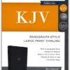 KJV, Paragraph-style Large Print Thinline Bible, Leathersoft, Black, Red Letter, Comfort Print - Imagen 2
