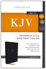 Alternative view of KJV, Paragraph-style Large Print Thinline Bible, Leathersoft, Black, Red Letter, Comfort Print