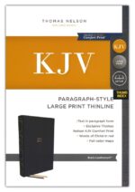 Alternative view of KJV, Paragraph-style Large Print Thinline Bible, Leathersoft, Black, Red Letter, Thumb Indexed, Comfort Print