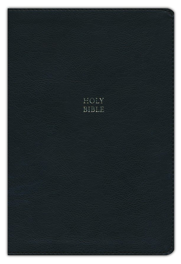 KJV, Paragraph-style Large Print Thinline Bible, Leathersoft, Black, Red Letter, Thumb Indexed, Comfort Print - Imagen 3
