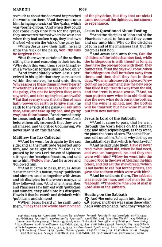 KJV, Paragraph-style Large Print Thinline Bible, Leathersoft, Black, Red Letter, Thumb Indexed, Comfort Print - Imagen 9