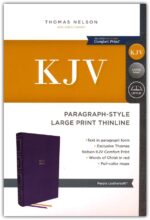 Alternative view of KJV, Paragraph-style Large Print Thinline Bible, Leathersoft, Purple, Red Letter, Comfort Print