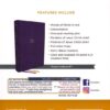 KJV, Paragraph-style Large Print Thinline Bible, Leathersoft, Purple, Red Letter, Comfort Print - Imagen 10