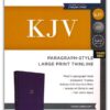 KJV, Paragraph-style Large Print Thinline Bible, Leathersoft, Purple, Red Letter, Thumb Indexed, Comfort Print - Imagen 2