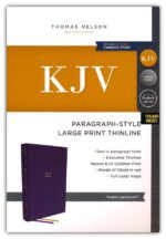 Alternative view of KJV, Paragraph-style Large Print Thinline Bible, Leathersoft, Purple, Red Letter, Thumb Indexed, Comfort Print