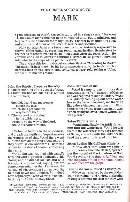 KJV, Paragraph-style Large Print Thinline Bible, Genuine Leather, Black, Red Letter, Comfort Print - Imagen 7