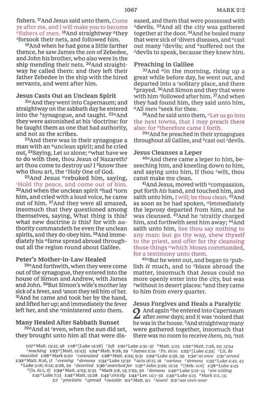 KJV, Paragraph-style Large Print Thinline Bible, Genuine Leather, Black, Red Letter, Comfort Print - Imagen 8