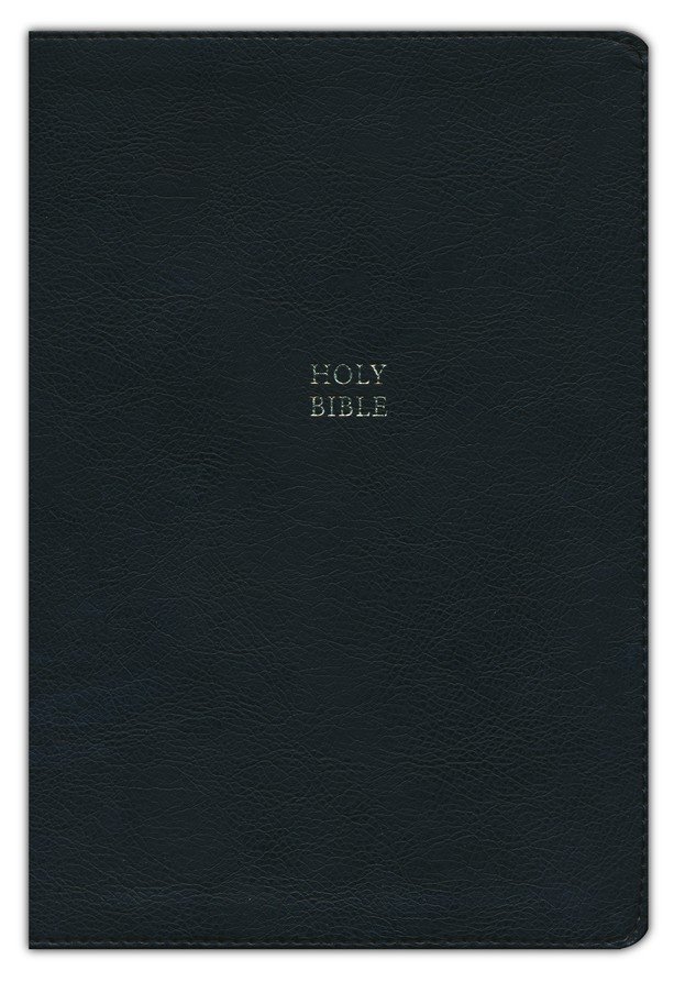 KJV, Paragraph-style Large Print Thinline Bible, Genuine Leather, Black, Red Letter, Thumb Indexed, Comfort Print : Holy Bible, King James Version - Imagen 3
