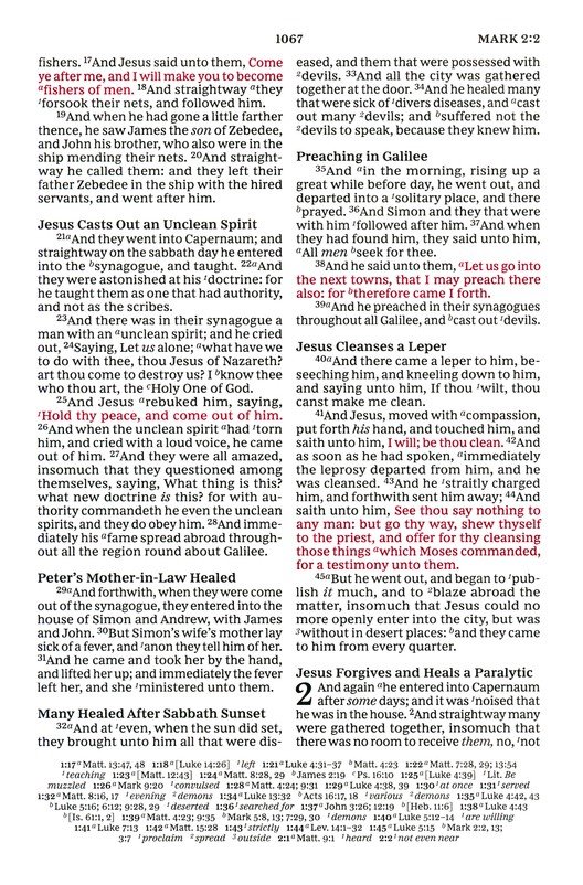 KJV, Paragraph-style Large Print Thinline Bible, Genuine Leather, Black, Red Letter, Thumb Indexed, Comfort Print : Holy Bible, King James Version - Imagen 8