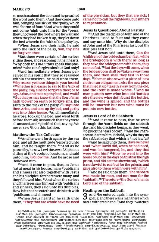 KJV, Paragraph-style Large Print Thinline Bible, Genuine Leather, Black, Red Letter, Thumb Indexed, Comfort Print : Holy Bible, King James Version - Imagen 9