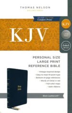 Alternative view of KJV, Personal Size Large Print Reference Bible, Vintage Series, Leathersoft, Black, Red Letter, Comfort Print