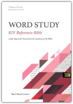 Alternative view of KJV, Word Study Reference Bible, Bonded Leather, Black, Red Letter, Thumb Indexed, Comfort Print : 2,000 Keywords that Unlock the Meaning of the Bible