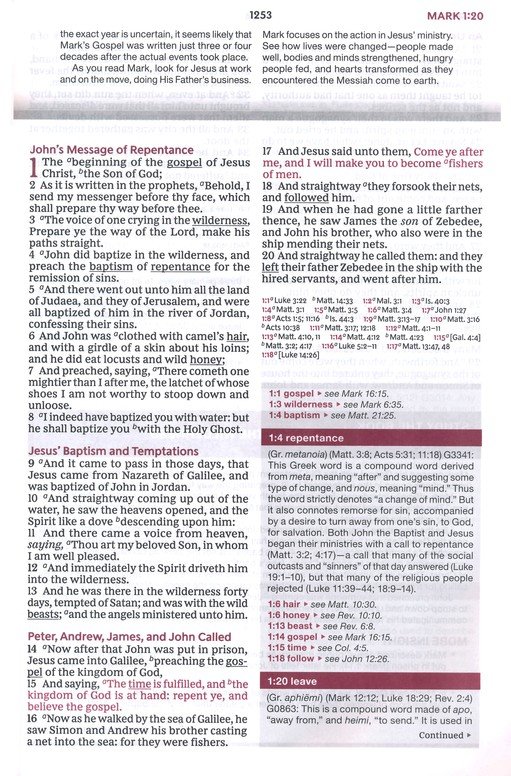 KJV, Word Study Reference Bible, Bonded Leather, Black, Red Letter, Thumb Indexed, Comfort Print : 2,000 Keywords that Unlock the Meaning of the Bible - Imagen 7