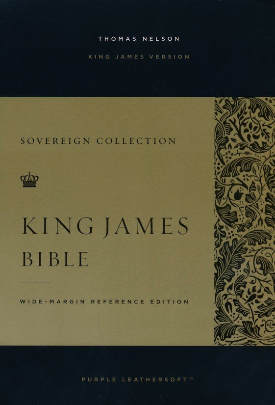 KJV, Wide-Margin Reference Bible, Sovereign Collection, Leathersoft, Purple, Red Letter, Comfort Print - Imagen 2