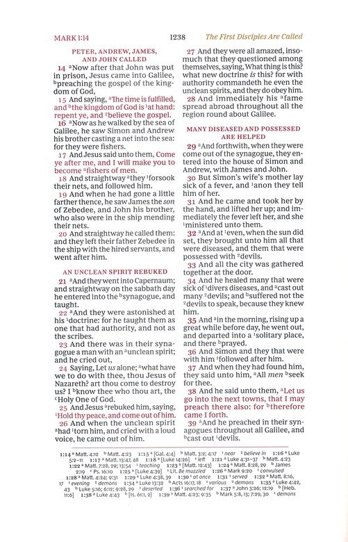 KJV, Wide-Margin Reference Bible, Sovereign Collection, Leathersoft, Purple, Red Letter, Comfort Print - Imagen 8