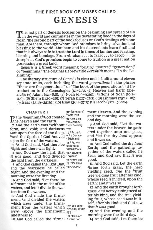 KJV Holy Bible Large Print Center-Column Reference Bible, Brown Bonded Leather, 53,000 Cross References, Red Letter, Comfort Print - Imagen 4