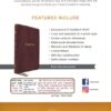 KJV Holy Bible Large Print Center-Column Reference Bible, Brown Bonded Leather, 53,000 Cross References, Red Letter, Comfort Print - Imagen 10