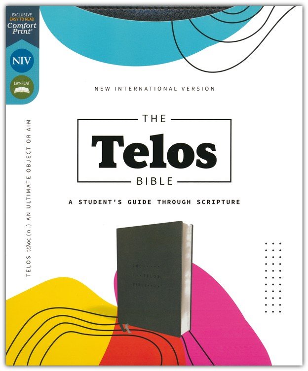 NIV, The Telos Bible, Leathersoft, Charcoal, Comfort Print - Imagen 2