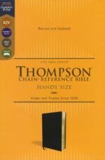 Alternative view of KJV, Thompson Chain-Reference Bible, Handy Size, European Bonded Leather, Black, Red Letter, Comfort Print