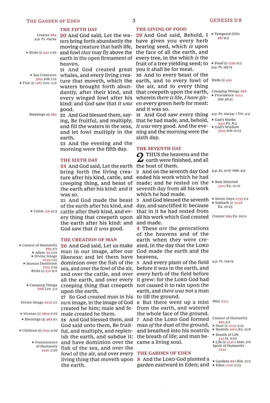 KJV, Thompson Chain-Reference Bible, Handy Size, European Bonded Leather, Black, Red Letter, Thumb Indexed, Comfort Print - Imagen 5
