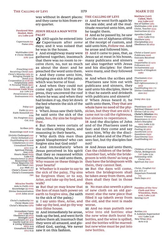 KJV, Thompson Chain-Reference Bible, Handy Size, European Bonded Leather, Black, Red Letter, Thumb Indexed, Comfort Print - Imagen 9
