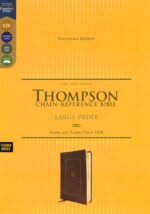 Alternative view of KJV, Thompson Chain-Reference Bible, Large Print, Leathersoft, Brown, Red Letter, Thumb Indexed, Comfort Print